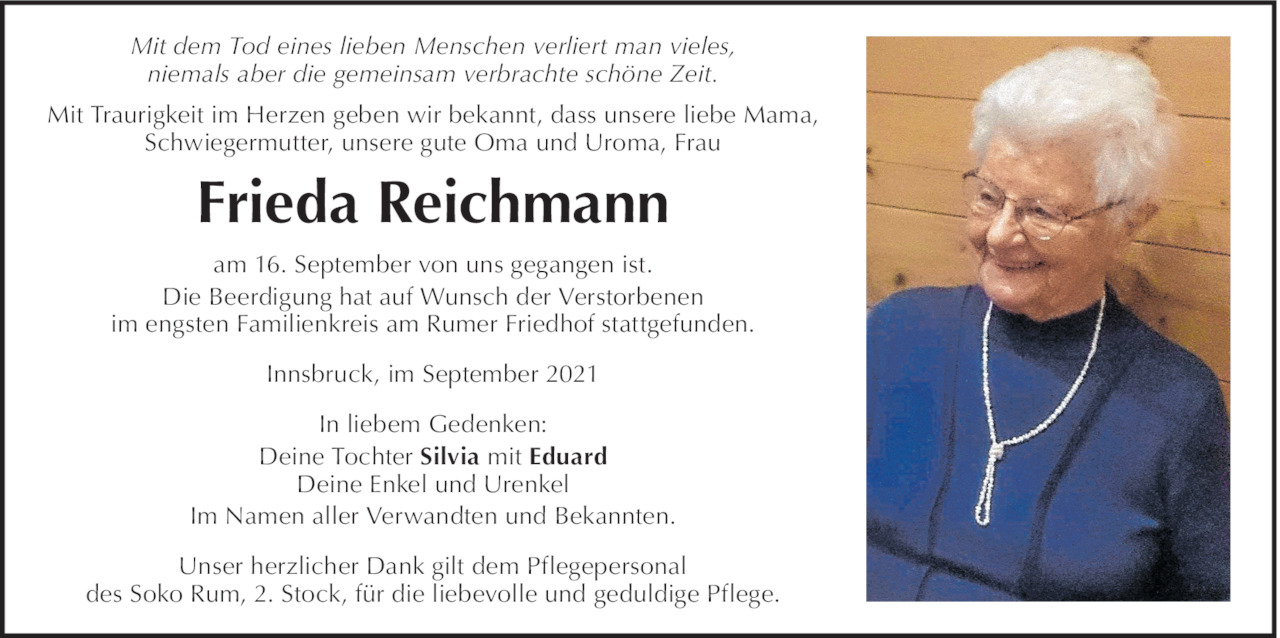 Frieda Reichmann Bild