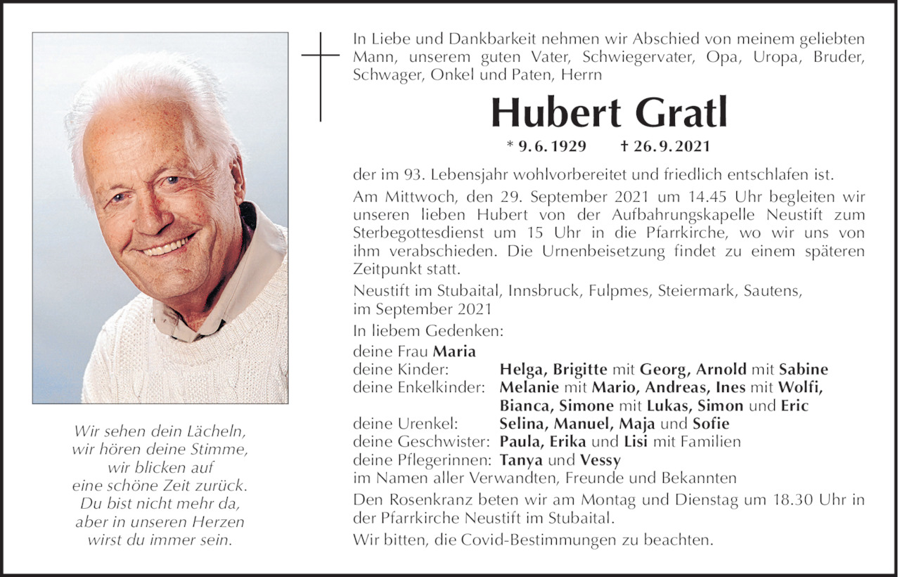 Hubert Gratl Bild