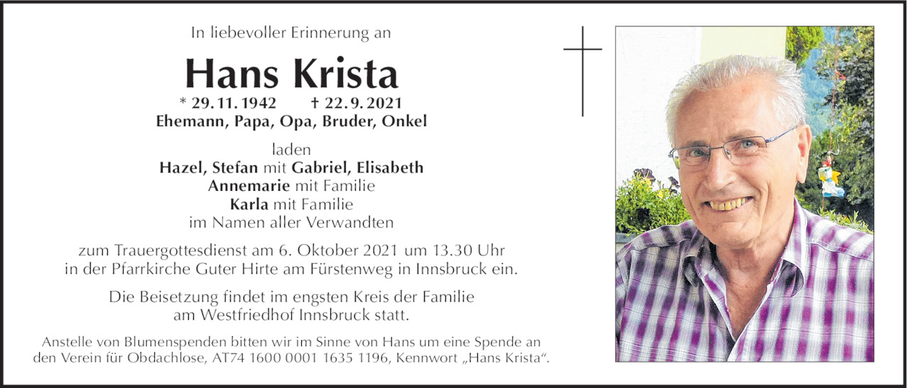 Hans Krista Bild