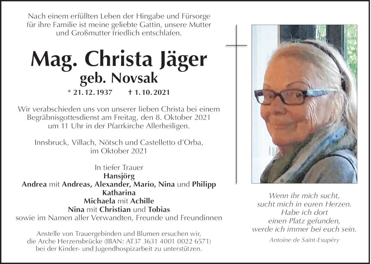 Christa Jäger  Bild