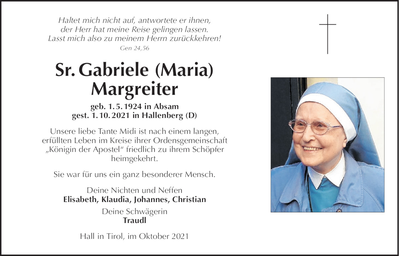 Gabriele Maria Margreiter Bild