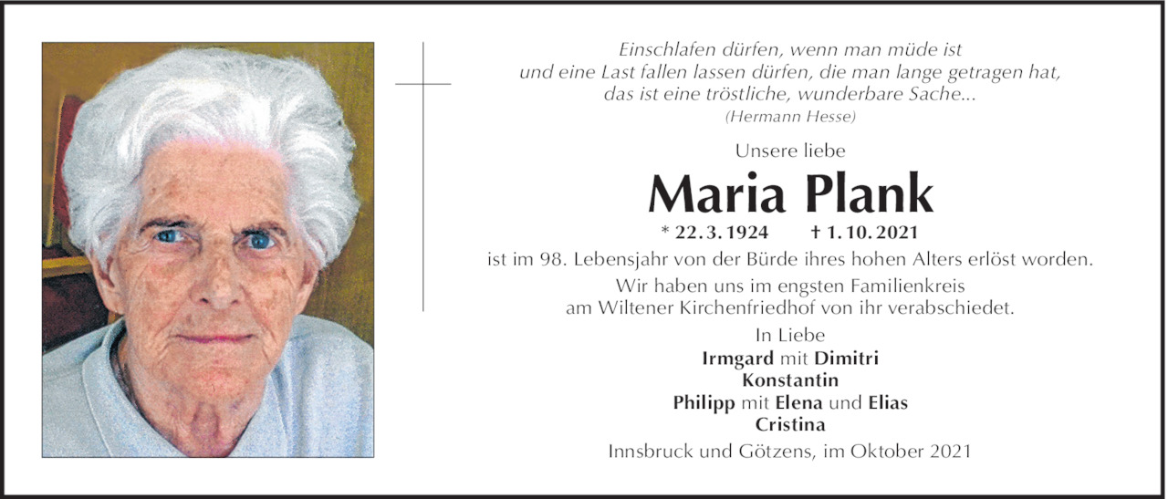 Maria Plank Bild