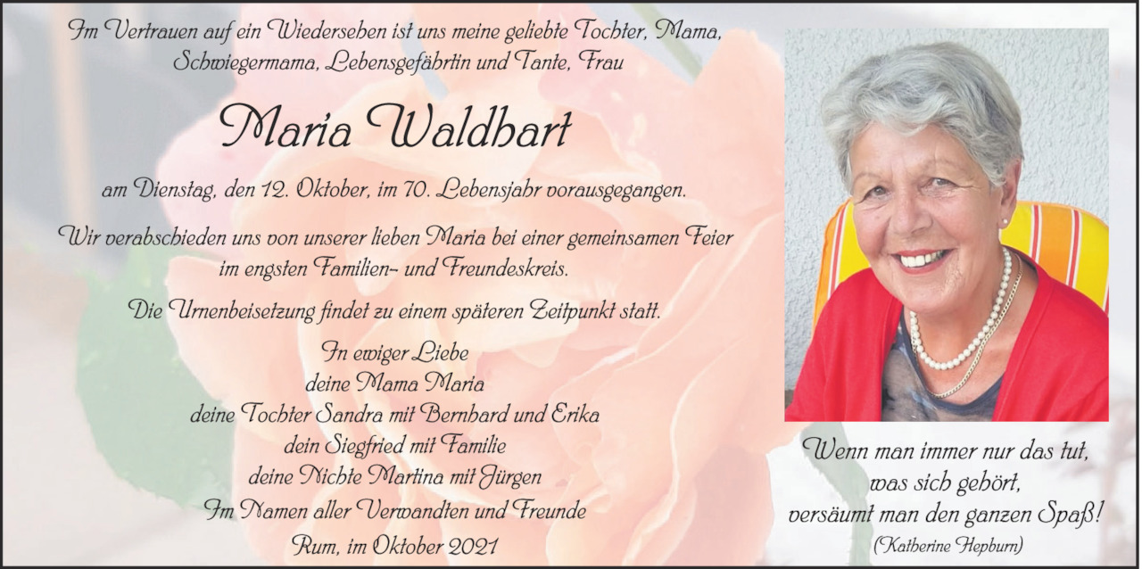 Maria Waldhart Bild
