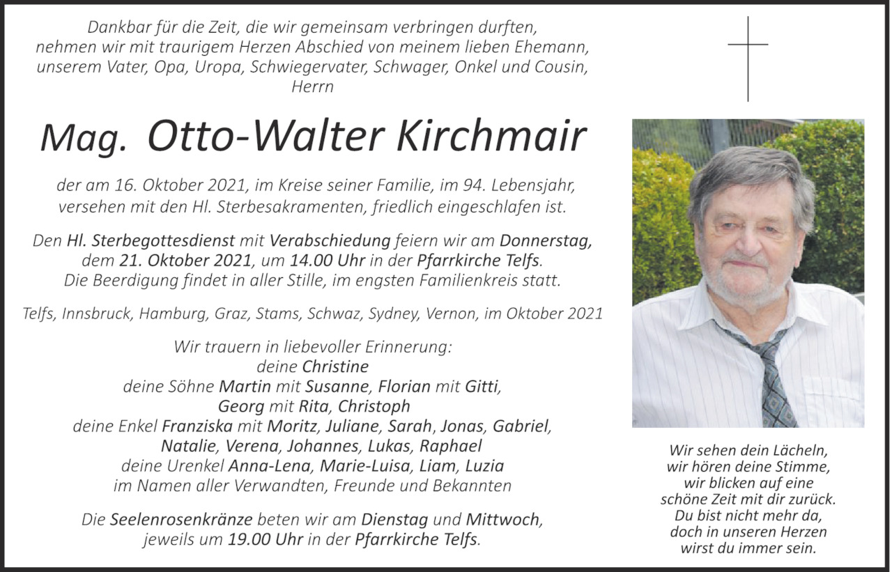 Otto-Walter Kirchmair Bild