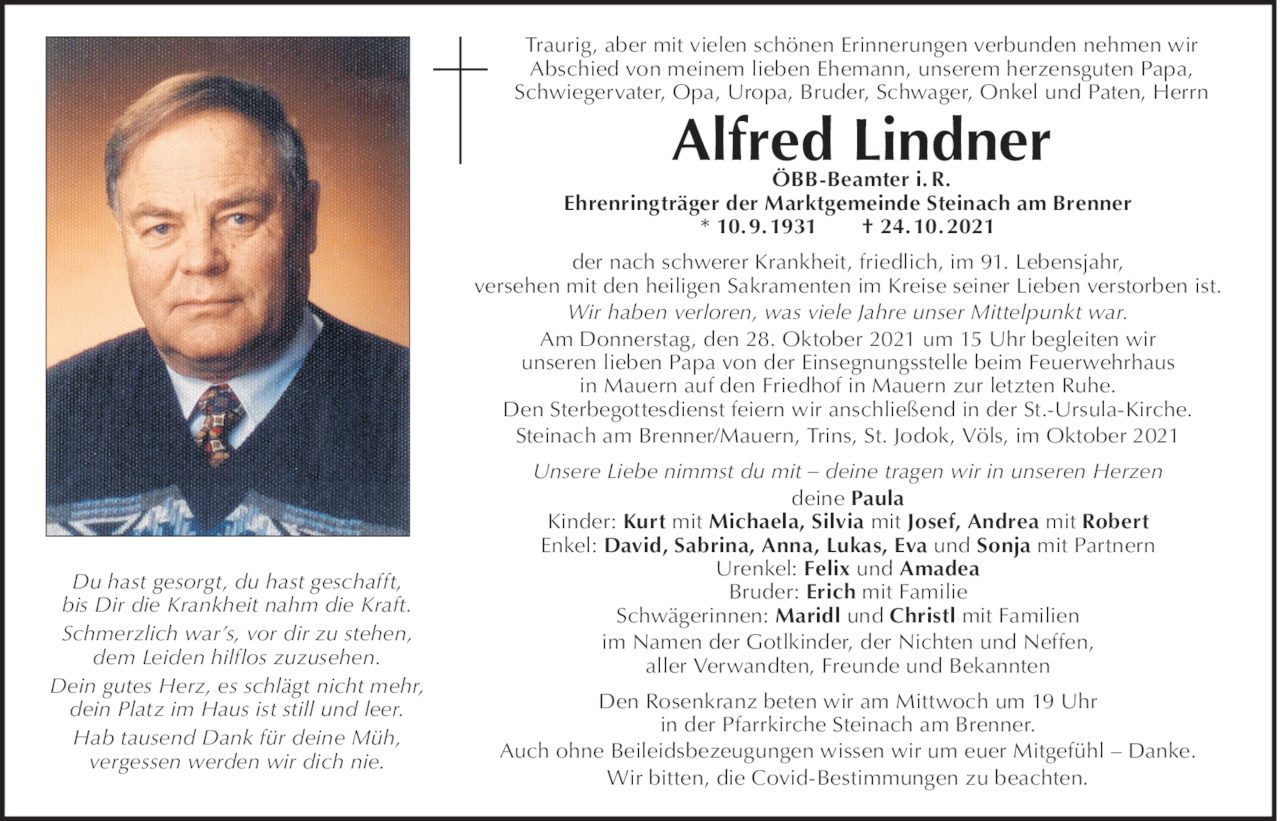 Alfred Lindner Bild