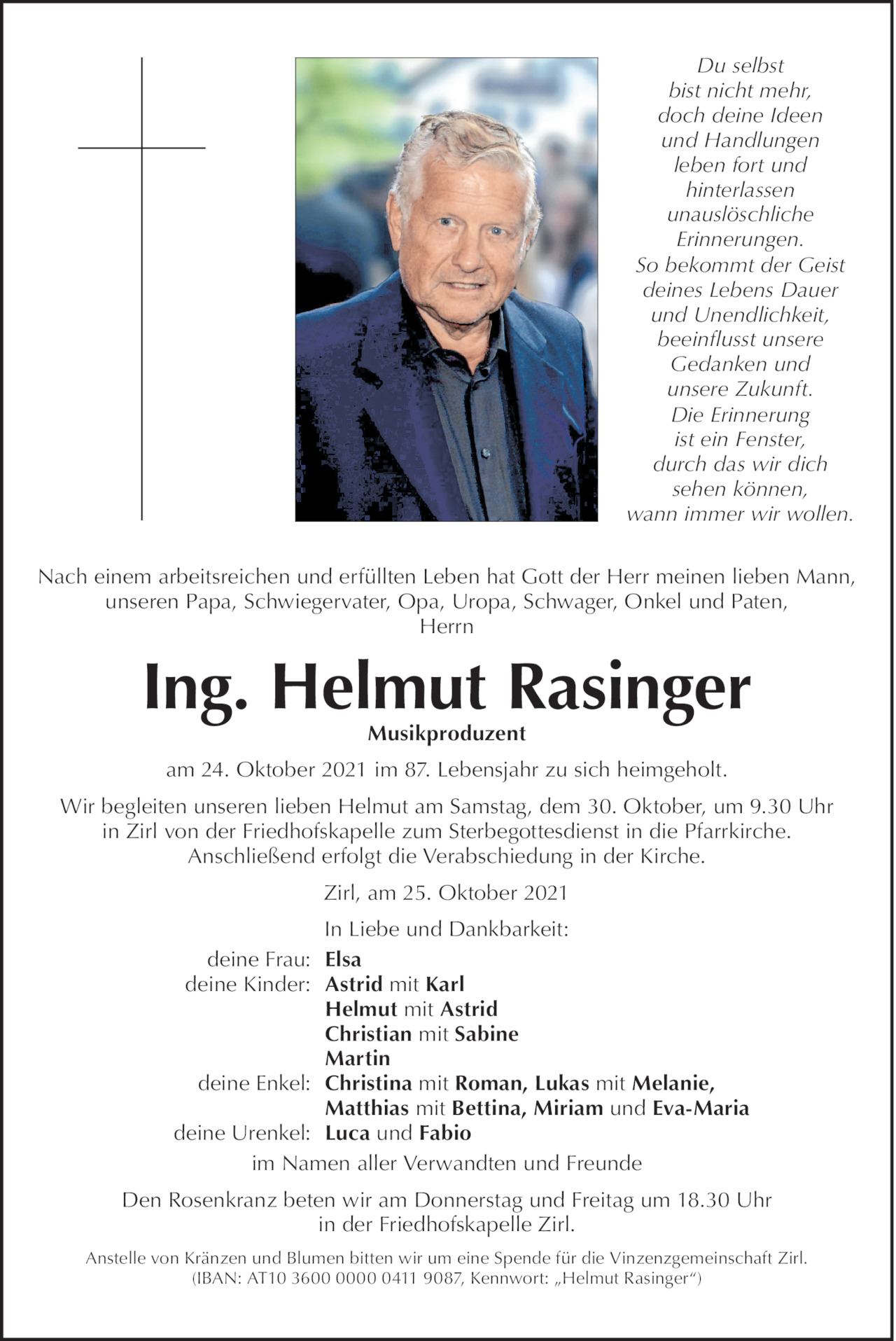 Helmut Rasinger Bild