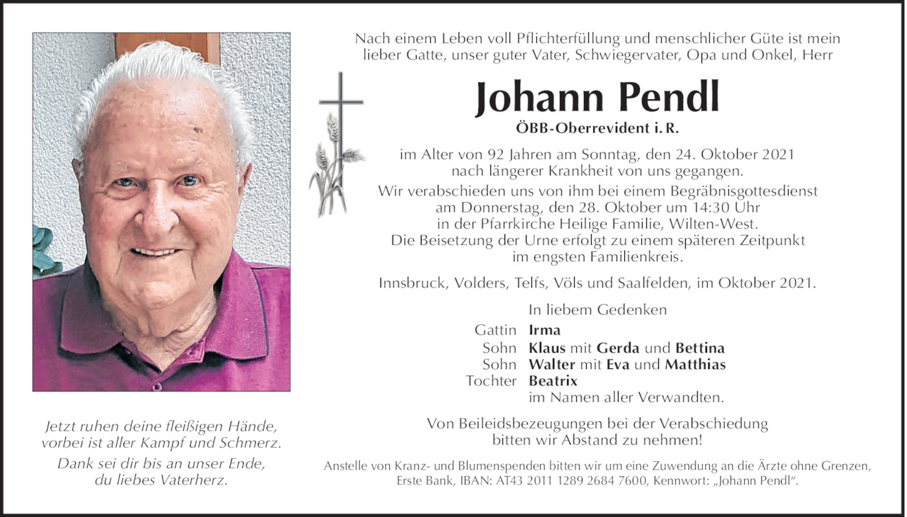 Johann Pendl Bild