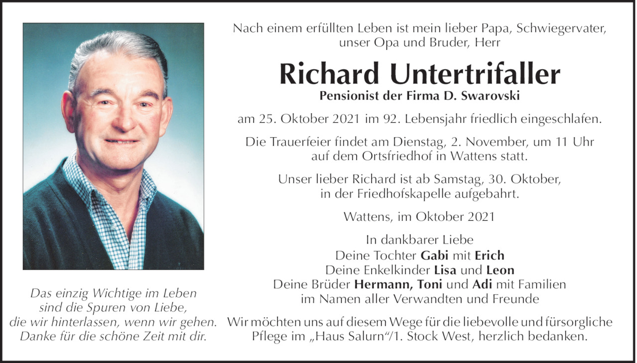 Richard Untertrifaller Bild