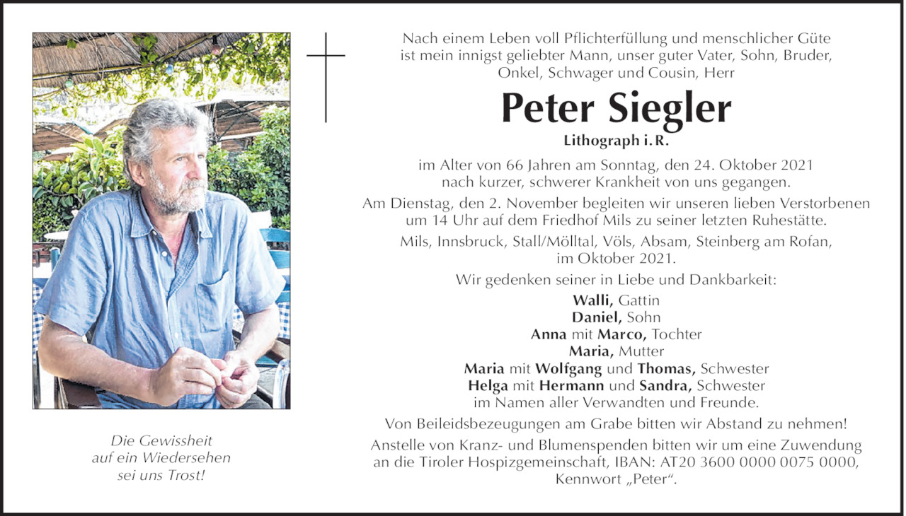 Peter Siegler Bild