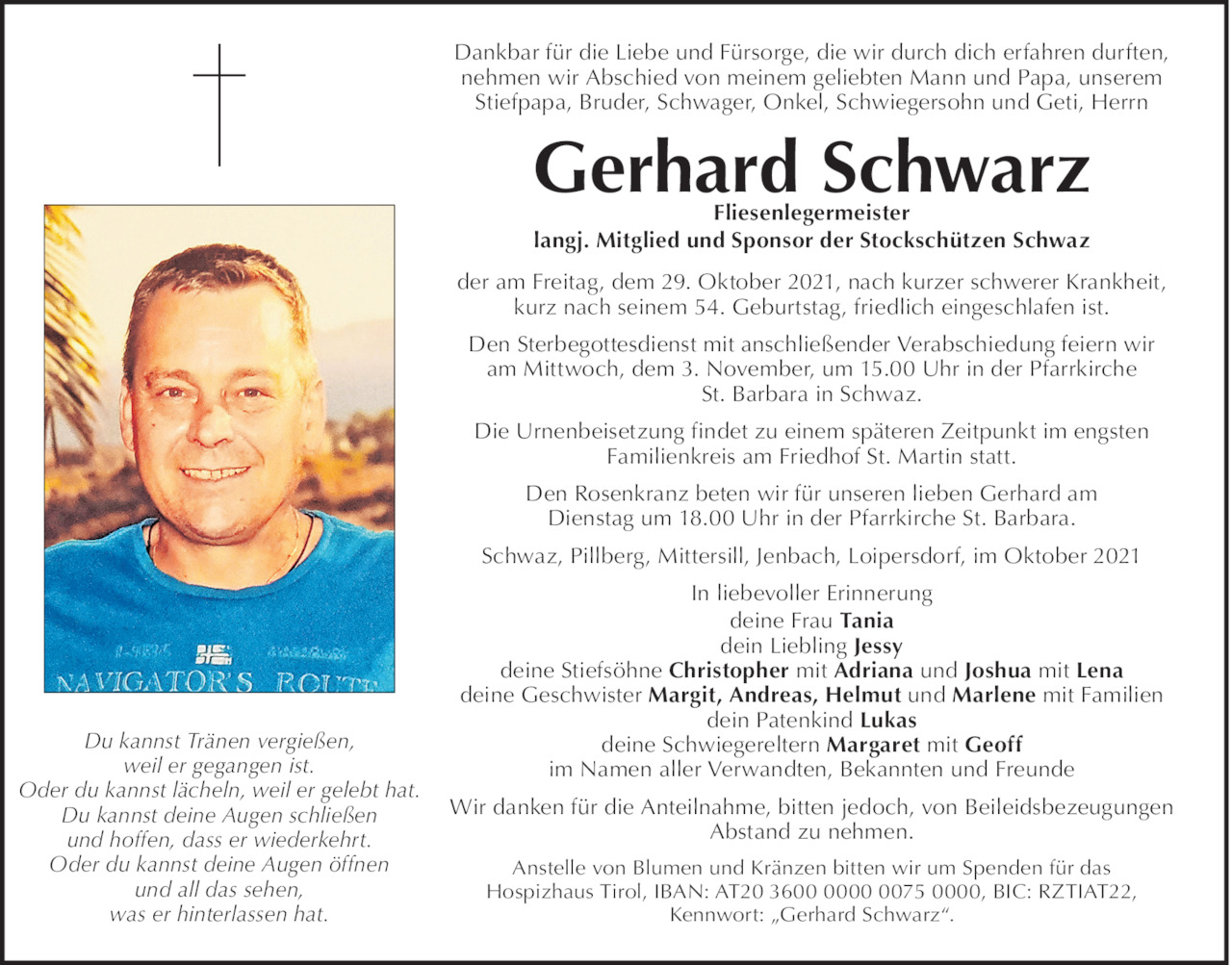 Gerhard Schwarz Bild
