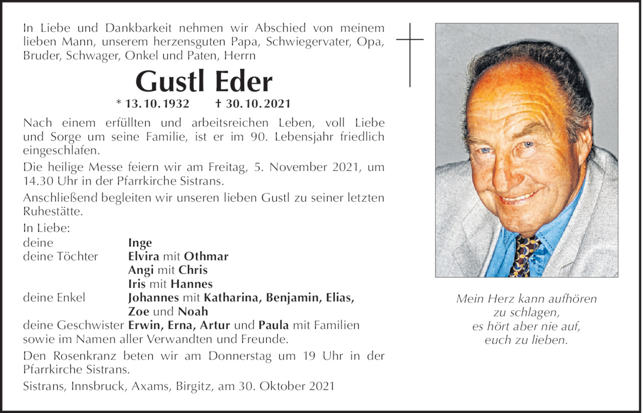 Gustl Eder Bild