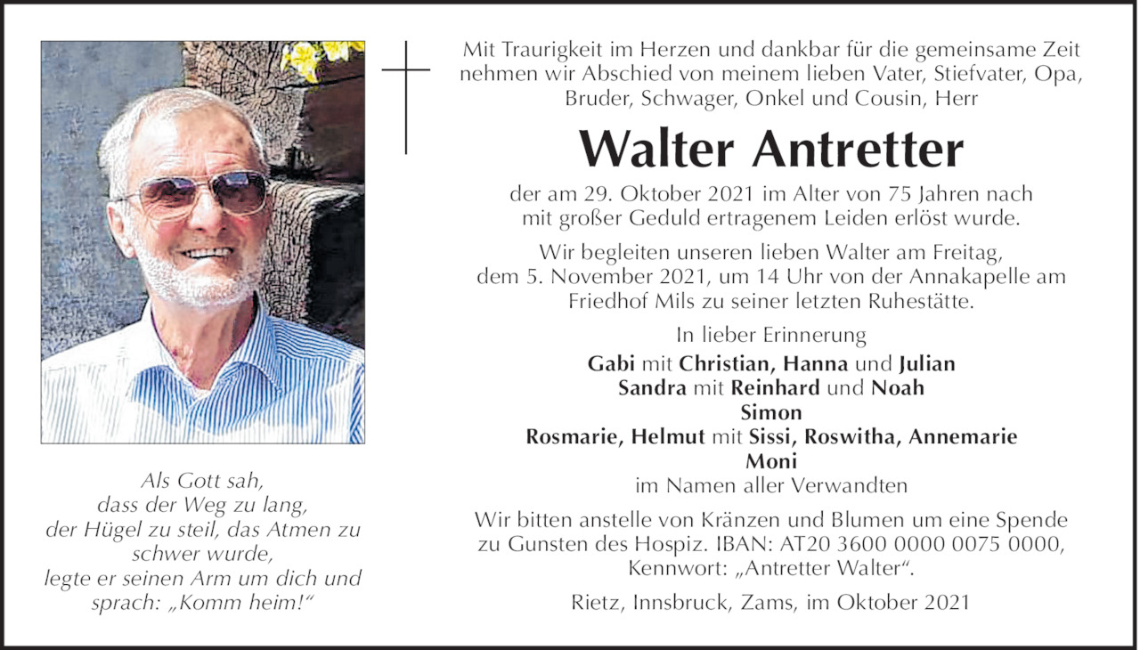 Walter Antretter Bild