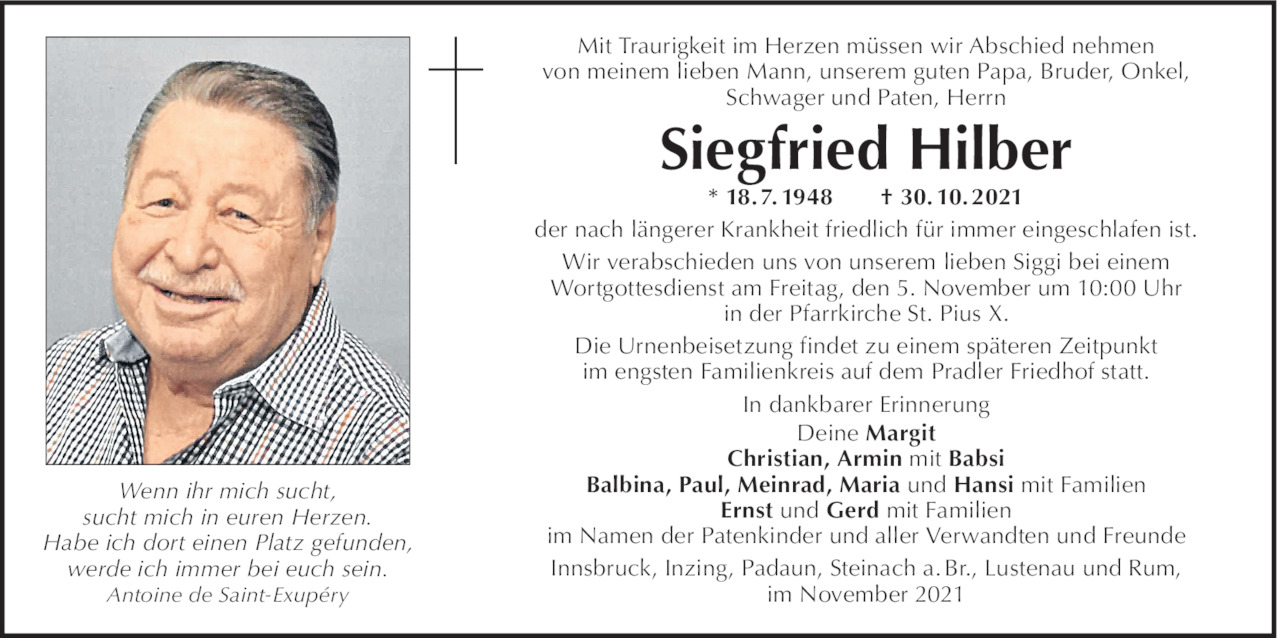 Siegfried Hilber Bild
