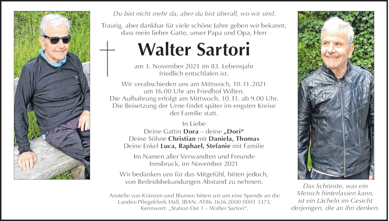 Walter Sartori Bild