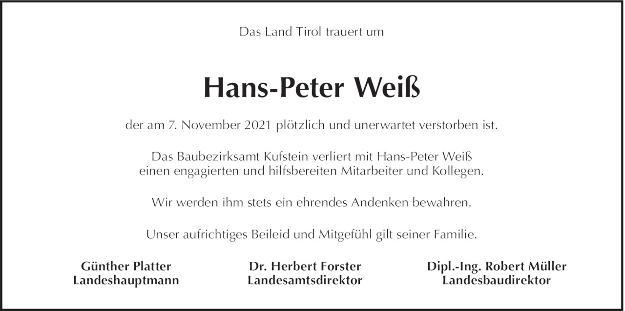Hans-Peter Weiß Bild