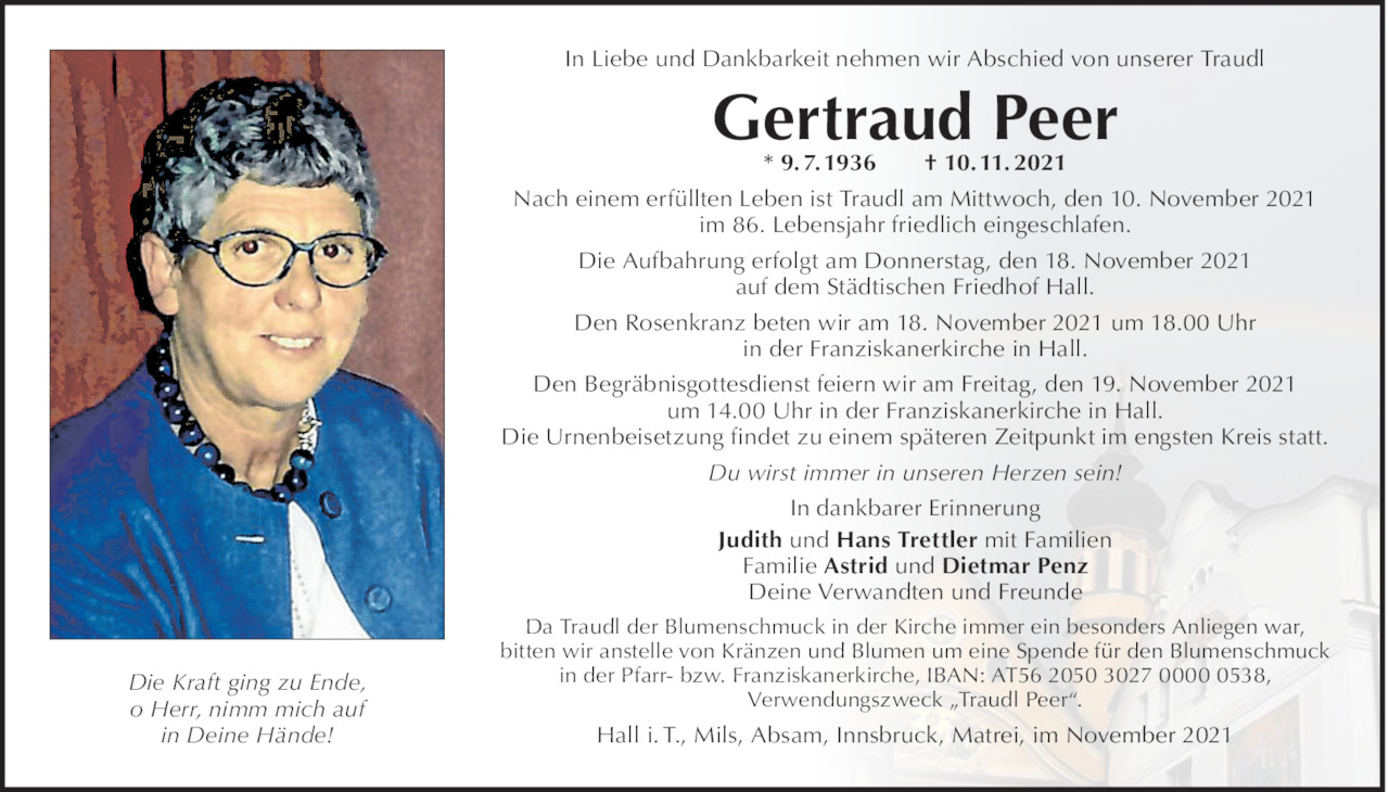 Gertraud Peer Bild