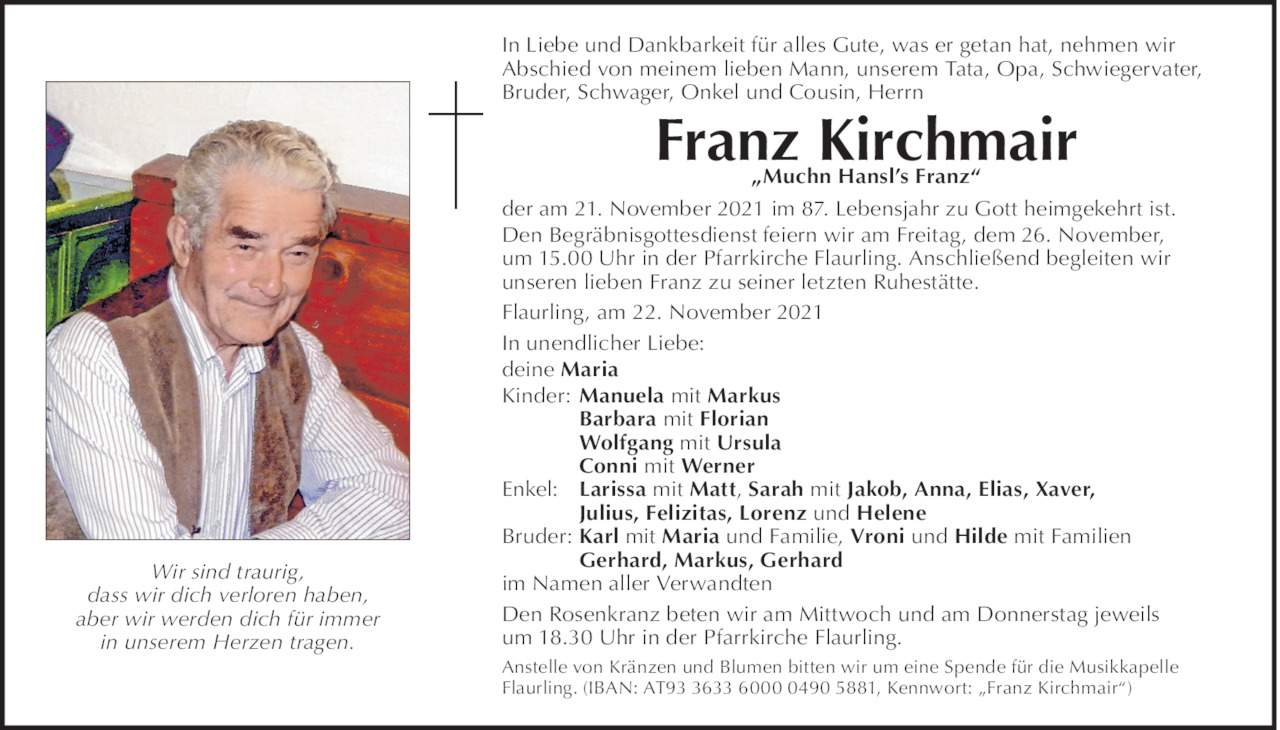 Franz Kirchmair Bild