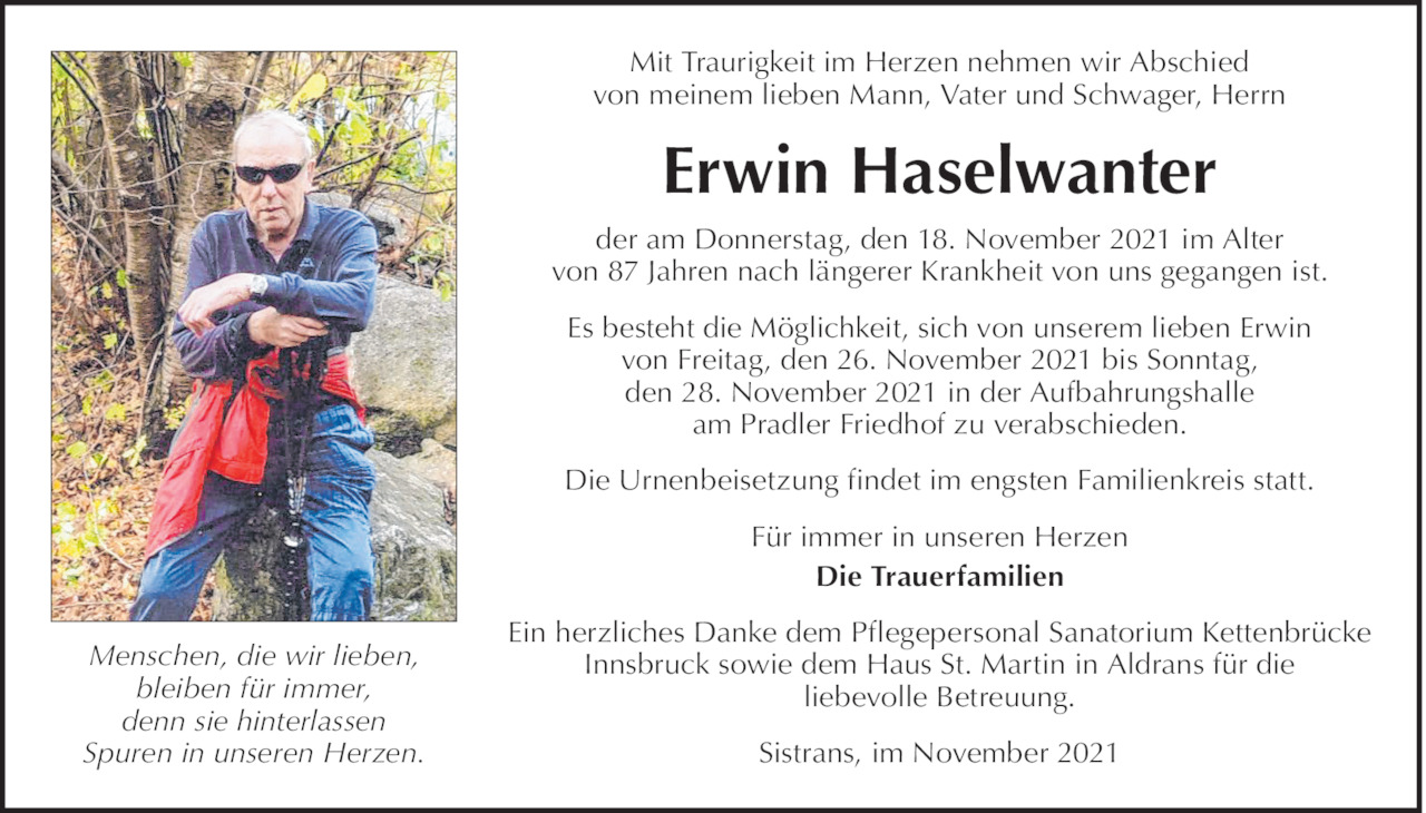 Erwin Haselwanter Bild