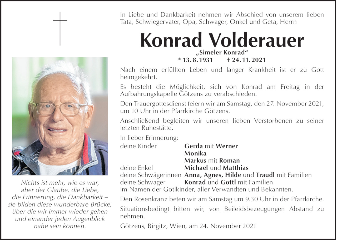 Konrad Volderauer Bild