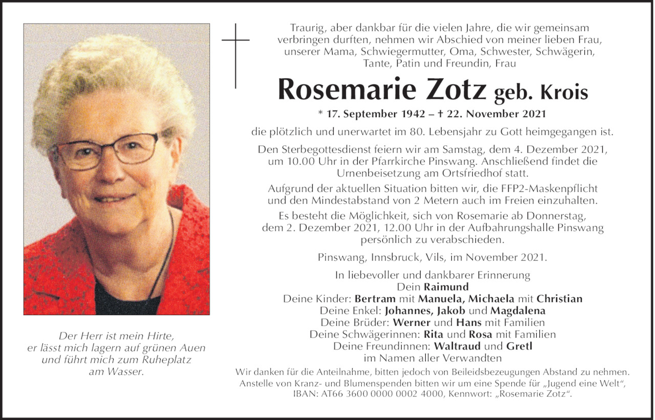 Rosemarie Zotz Bild
