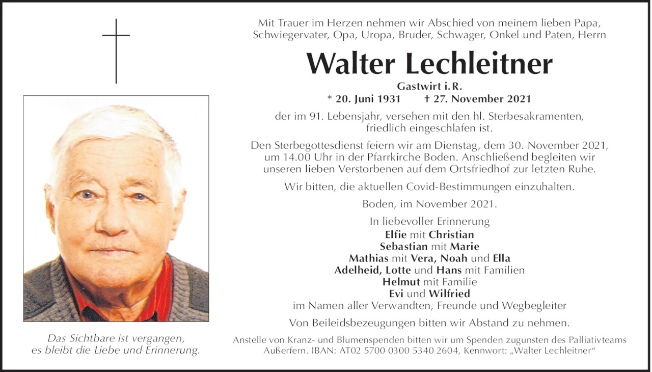 Walter Lechleitner Bild