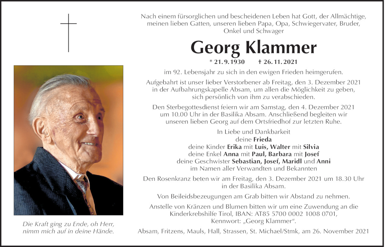 Georg Klammer Bild