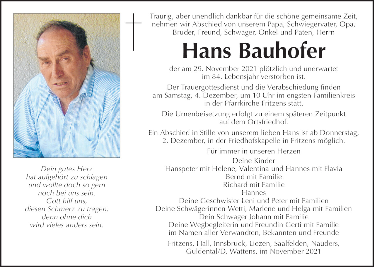 Hans Bauhofer Bild