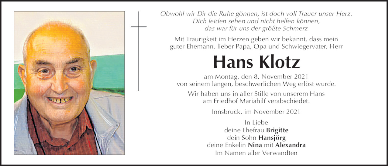 Hans Klotz Bild