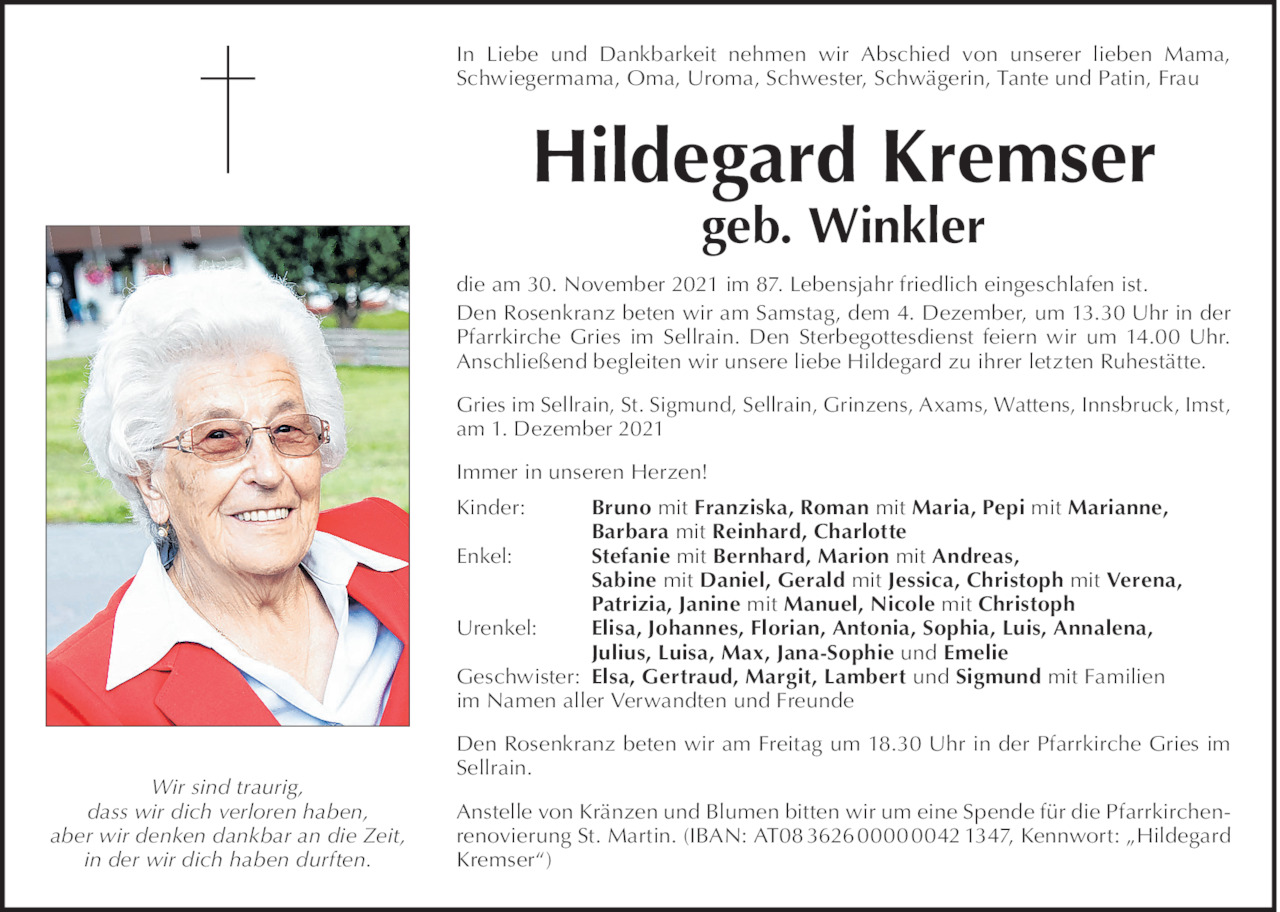 Hildegard Kremser Bild
