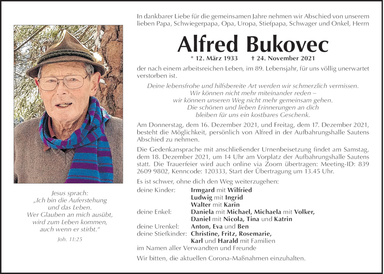 Alfred Bukovec Bild