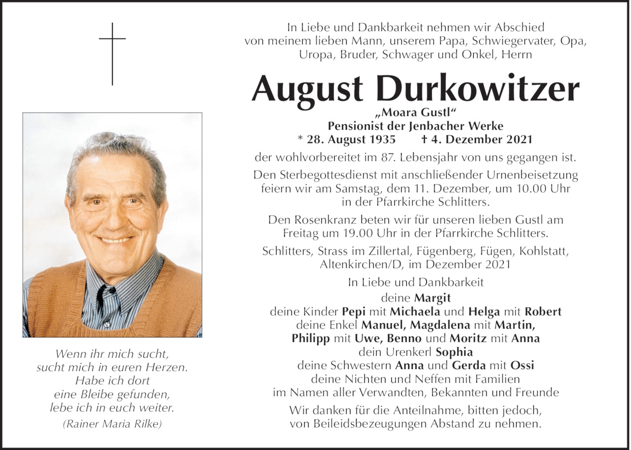 August Durkowitzer Bild