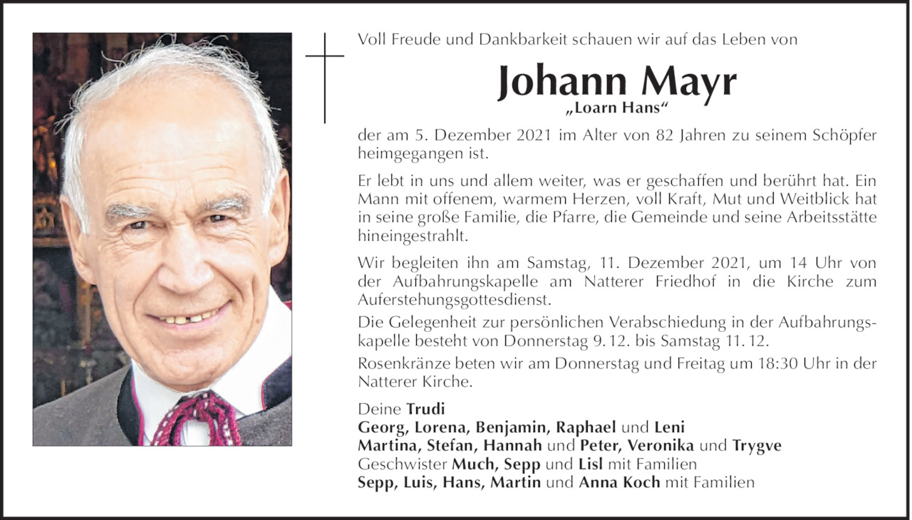 Johann Mayr Bild