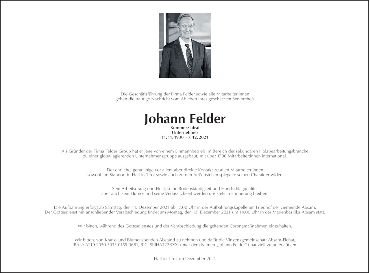 Johann Felder Bild