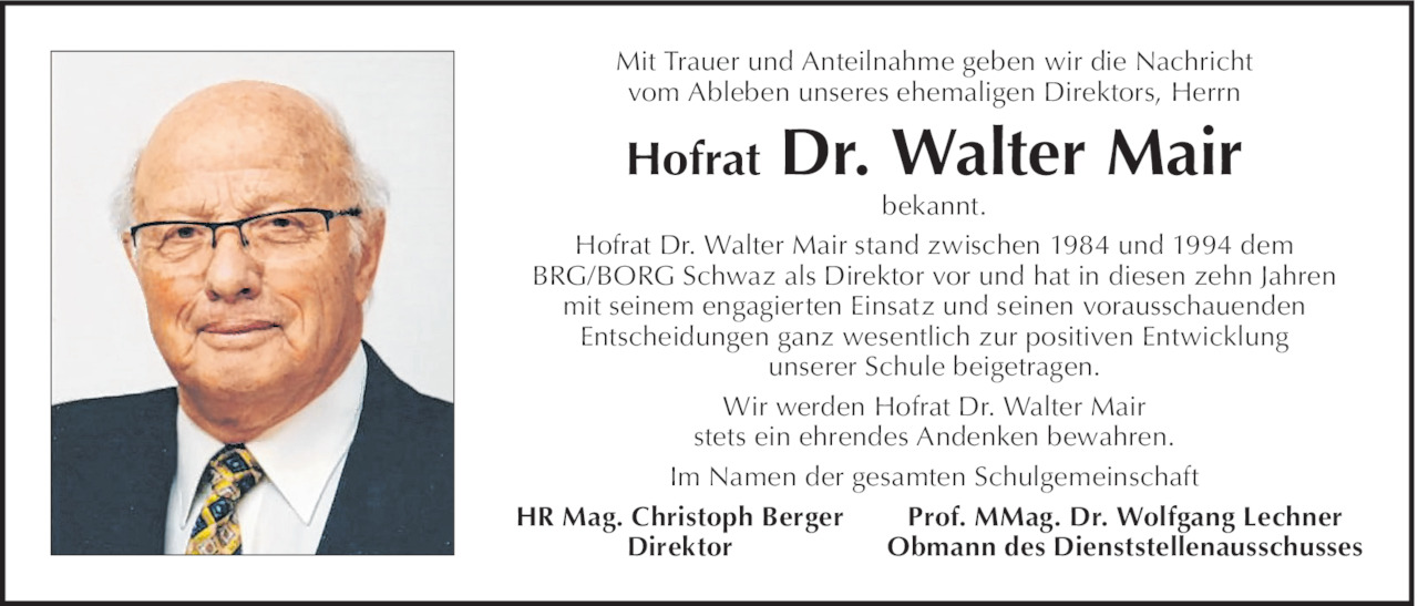 Walter Mair Bild