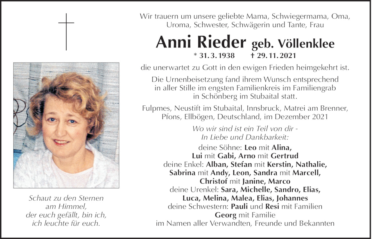 Anni Rieder Bild