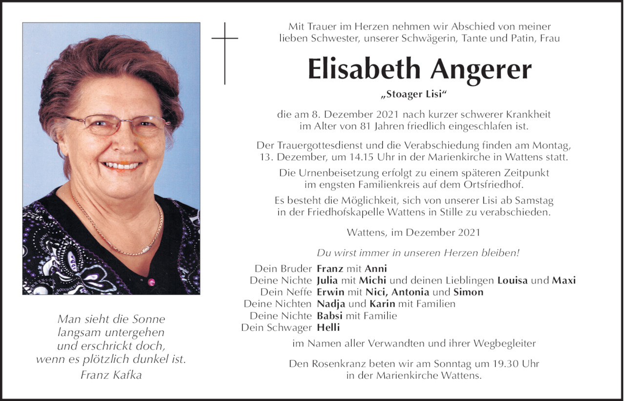 Elisabeth Angerer Bild