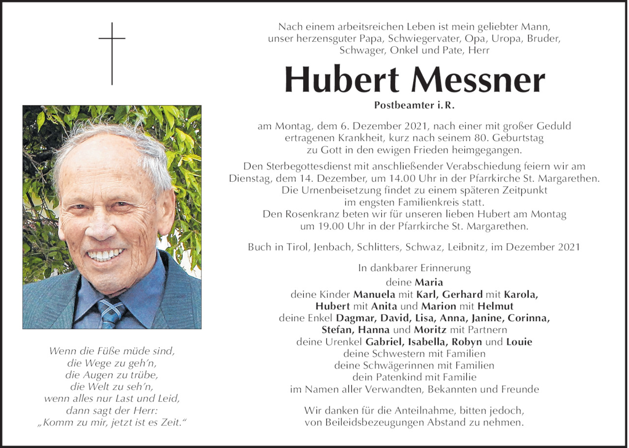 Hubert Messner Bild