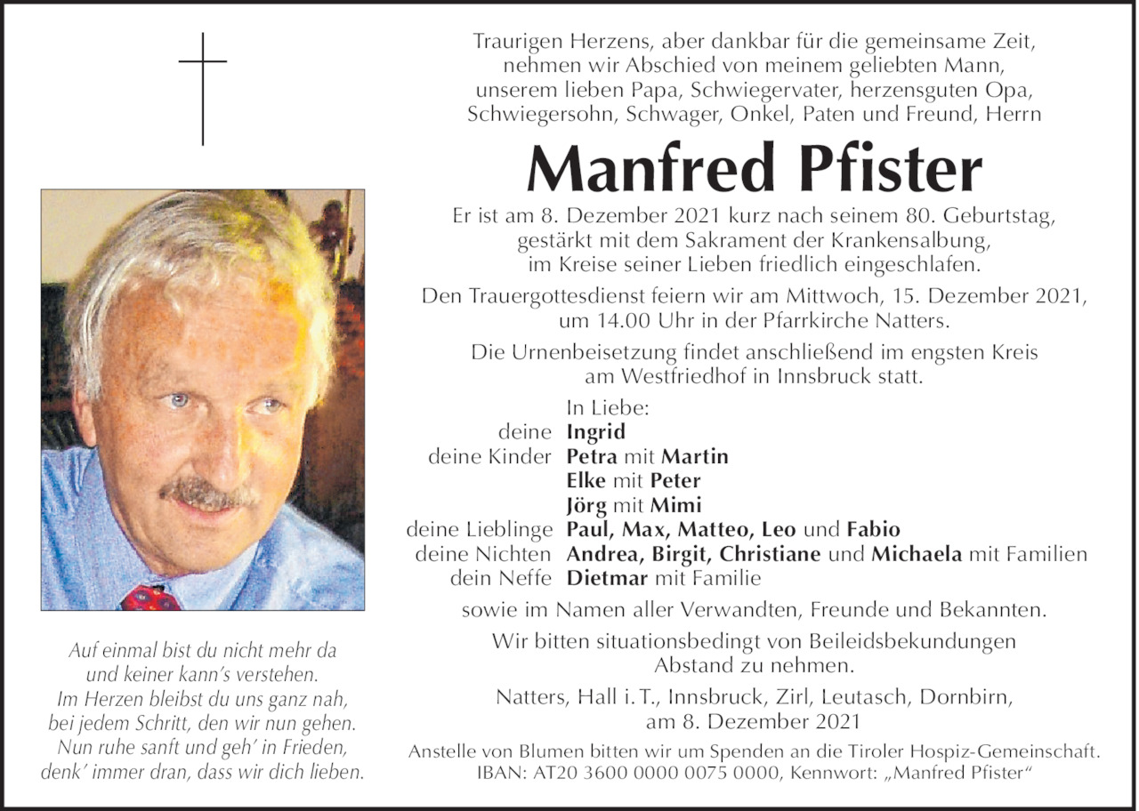 Manfred Pfister Bild
