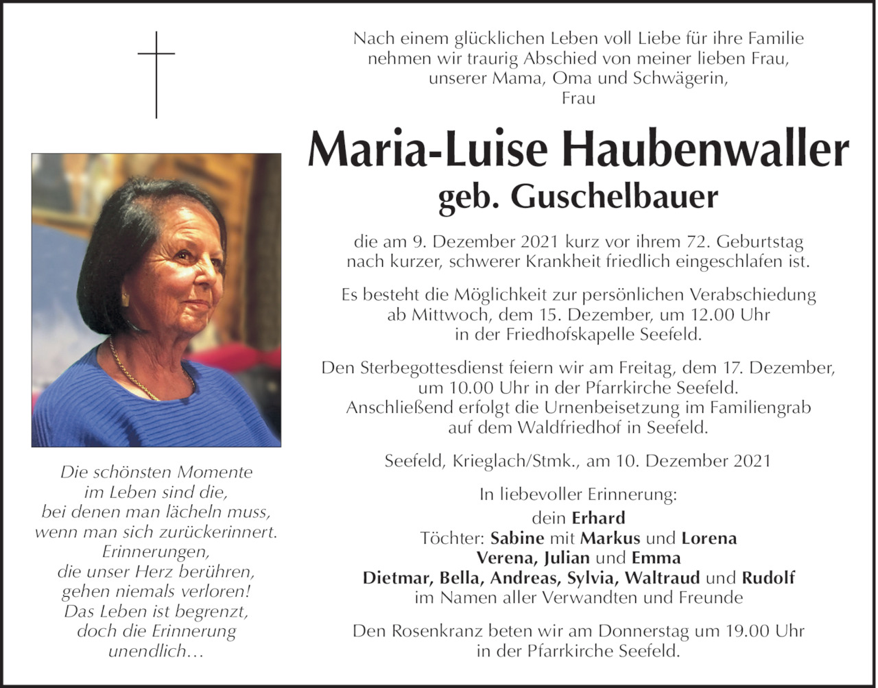 Maria-Luise Haubenwaller Bild