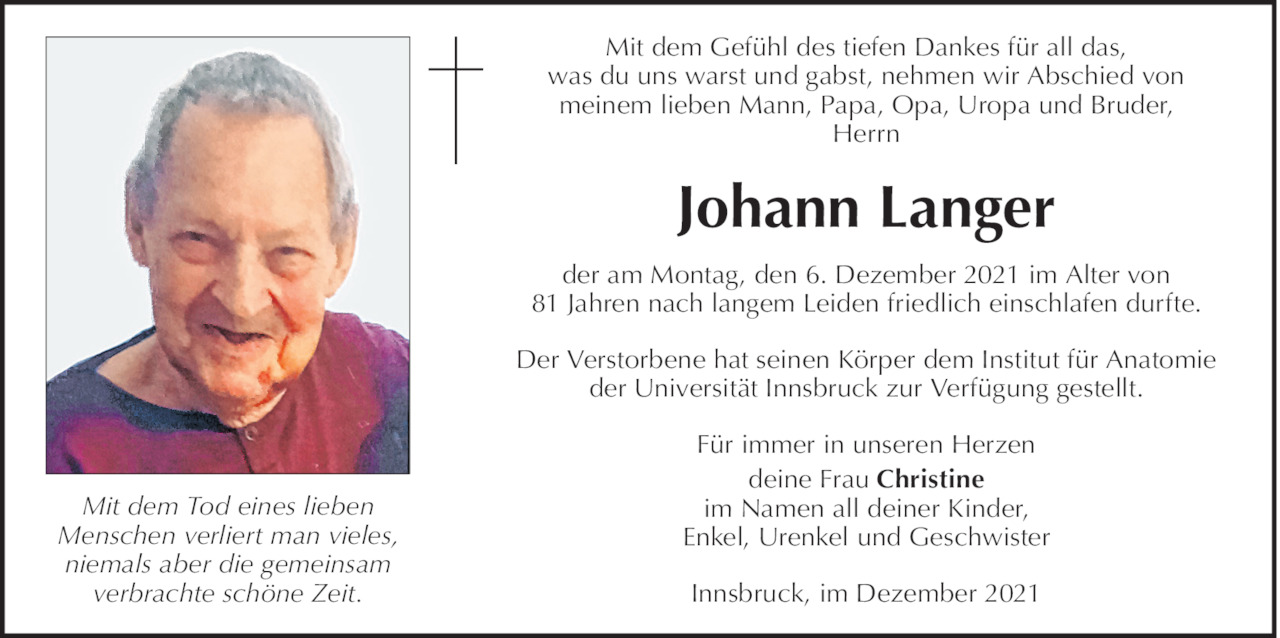 Johann Langer Bild