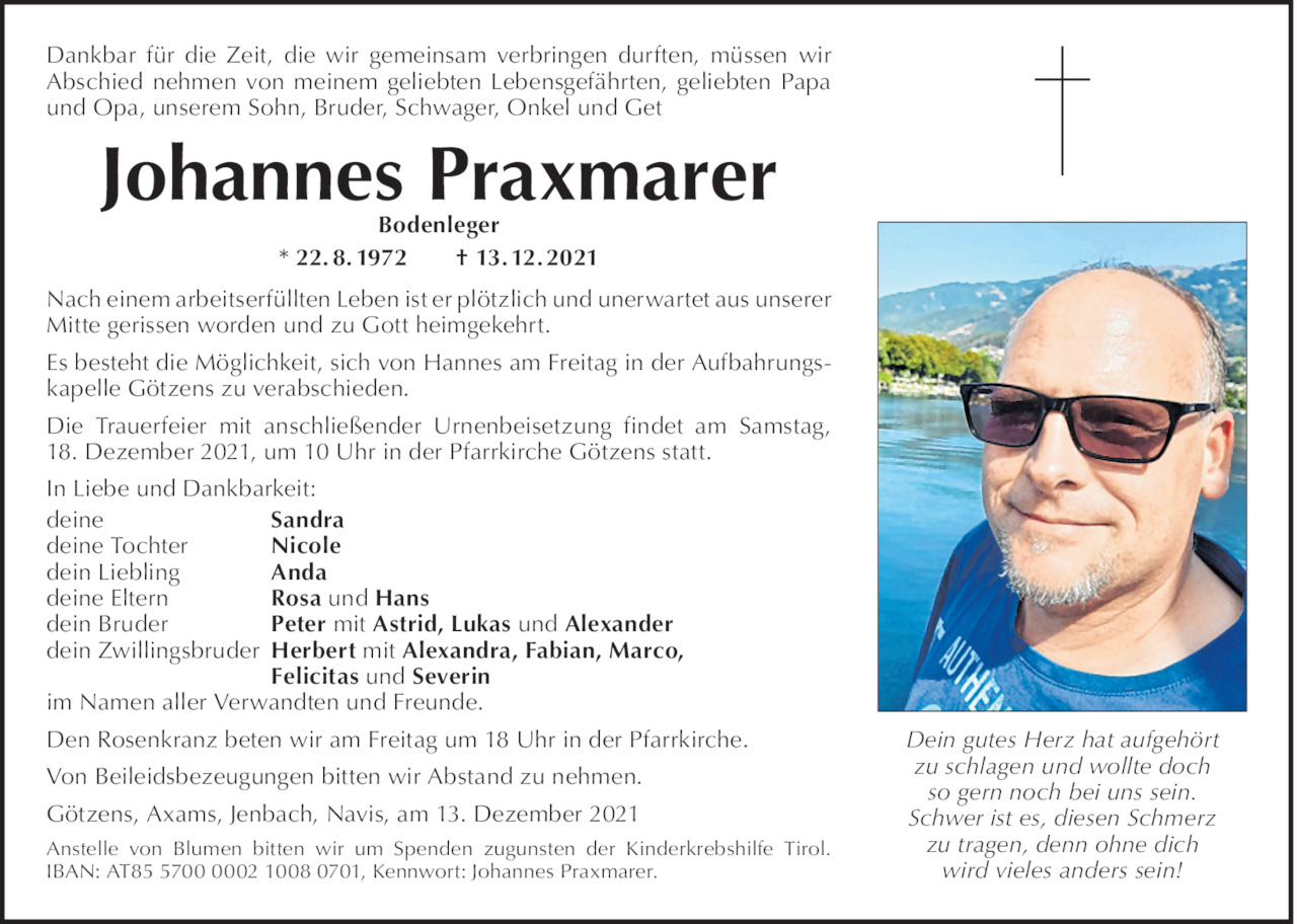 Johannes  Praxmarer Bild