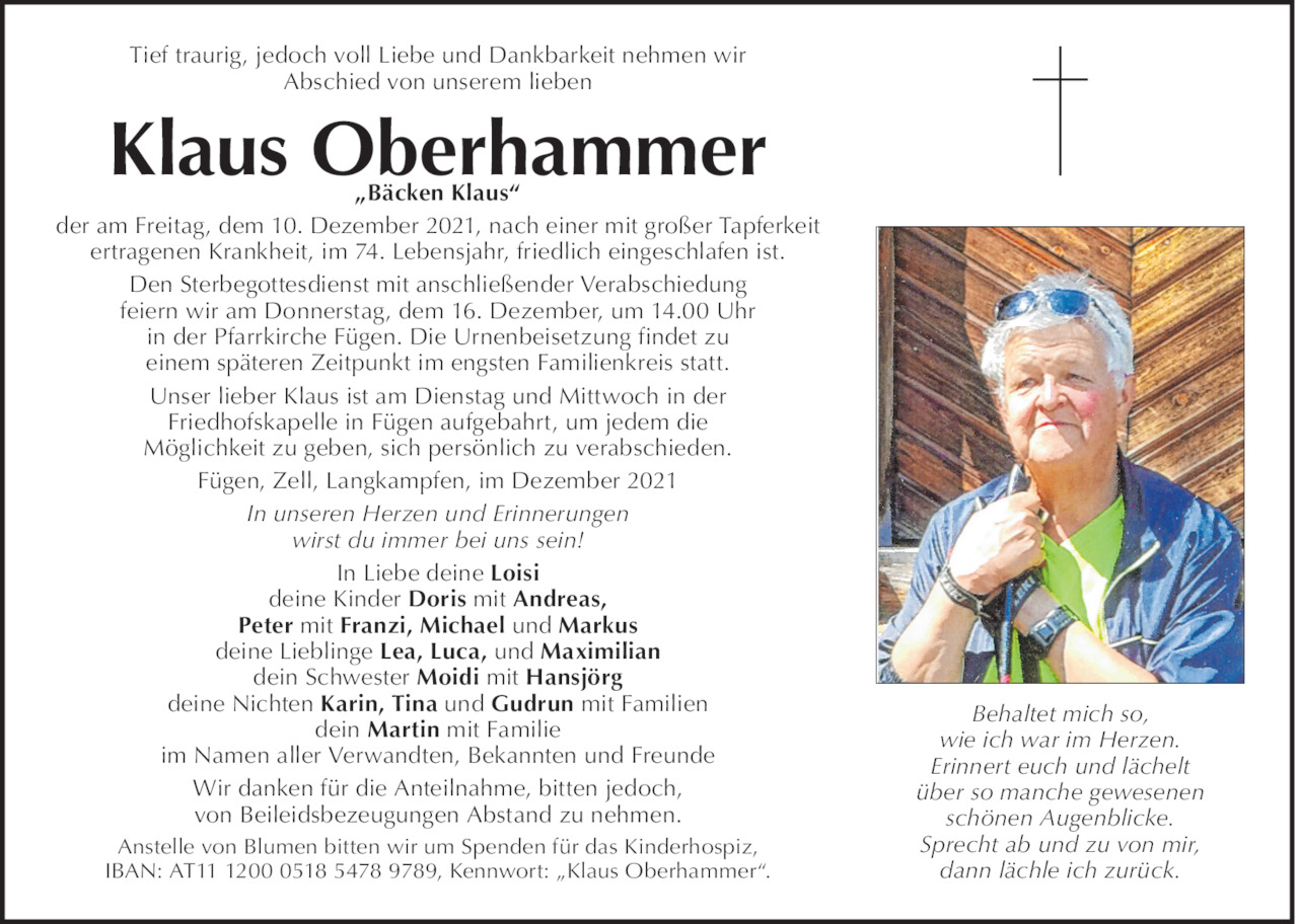 Klaus Oberhammer Bild
