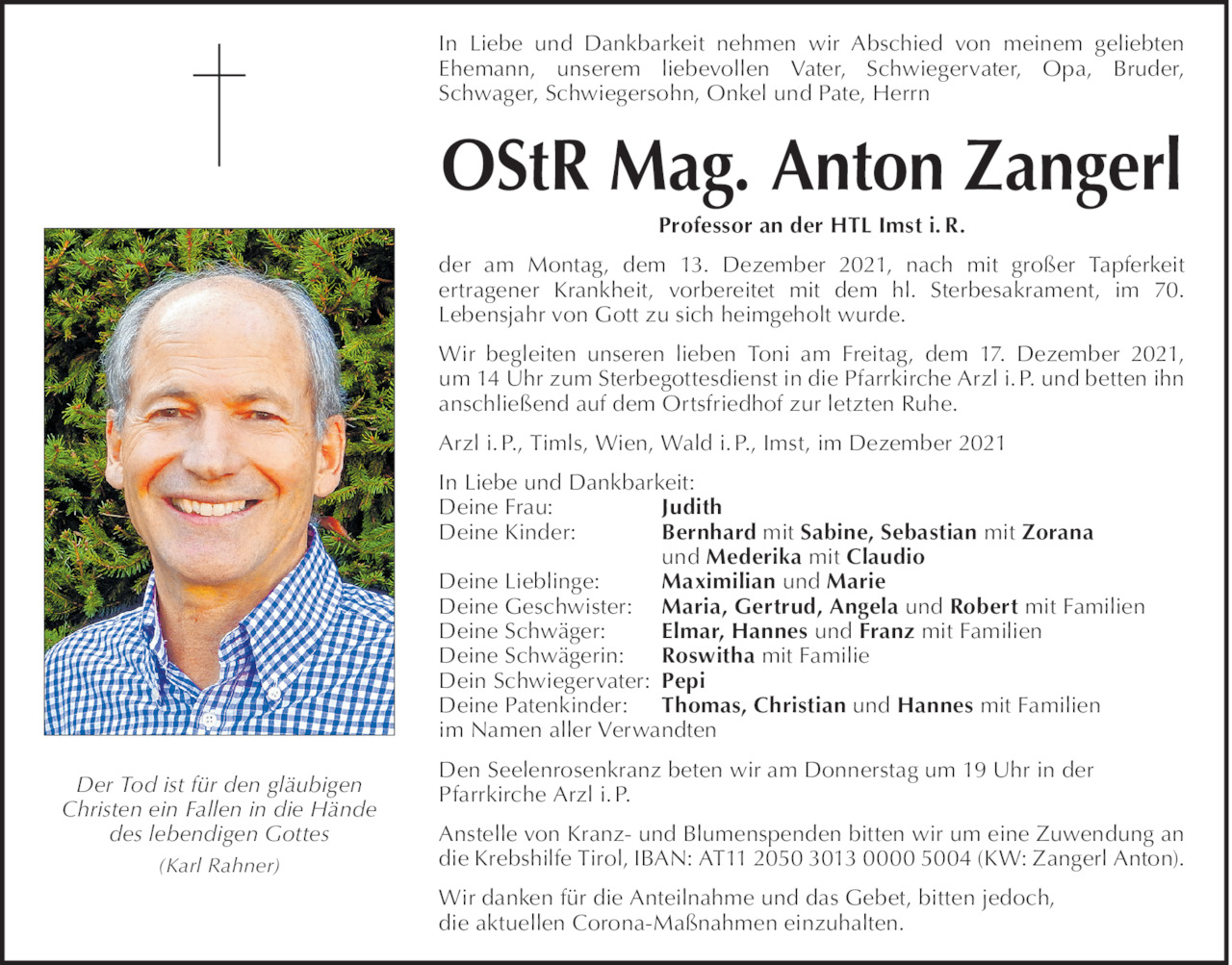 Anton Zangerl Bild