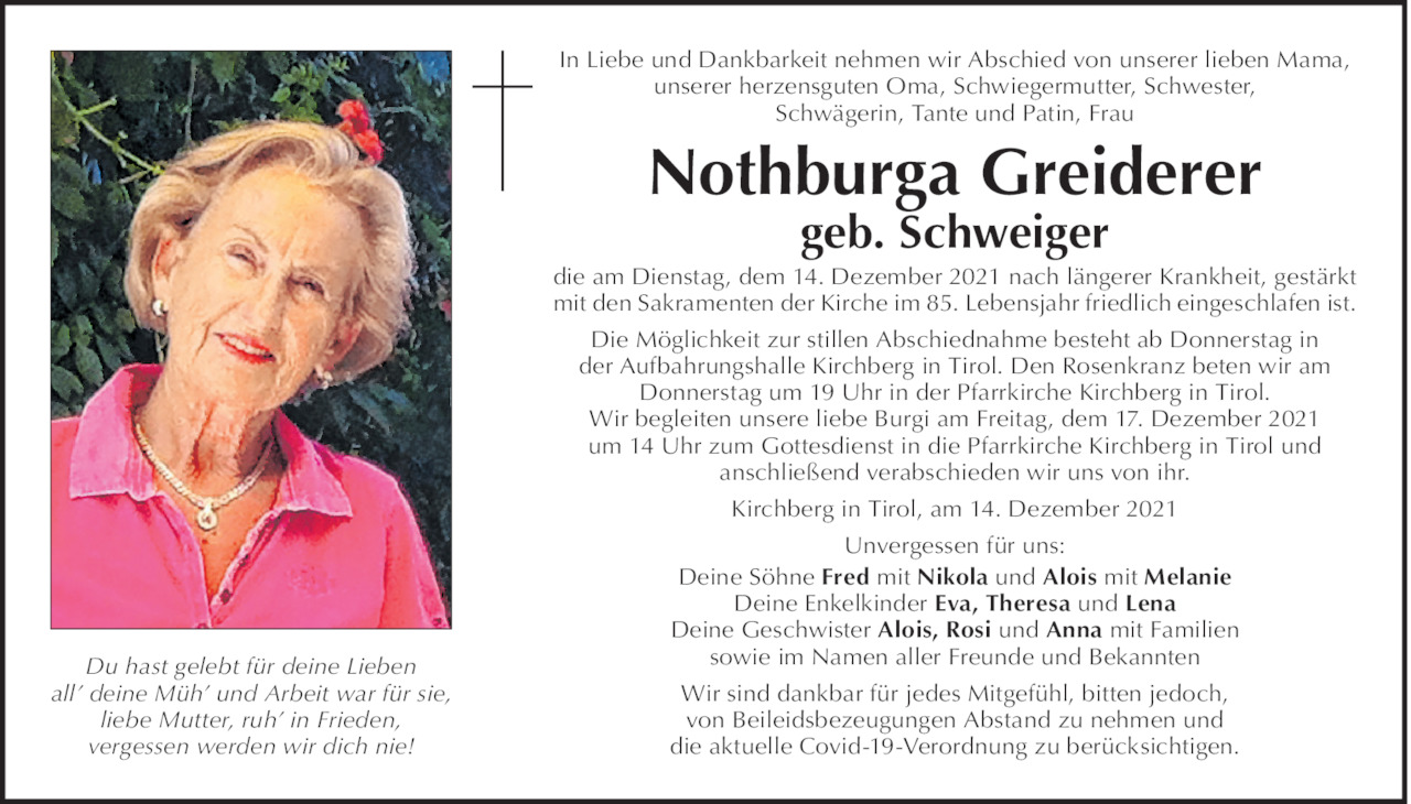Nothburga Greiderer Bild