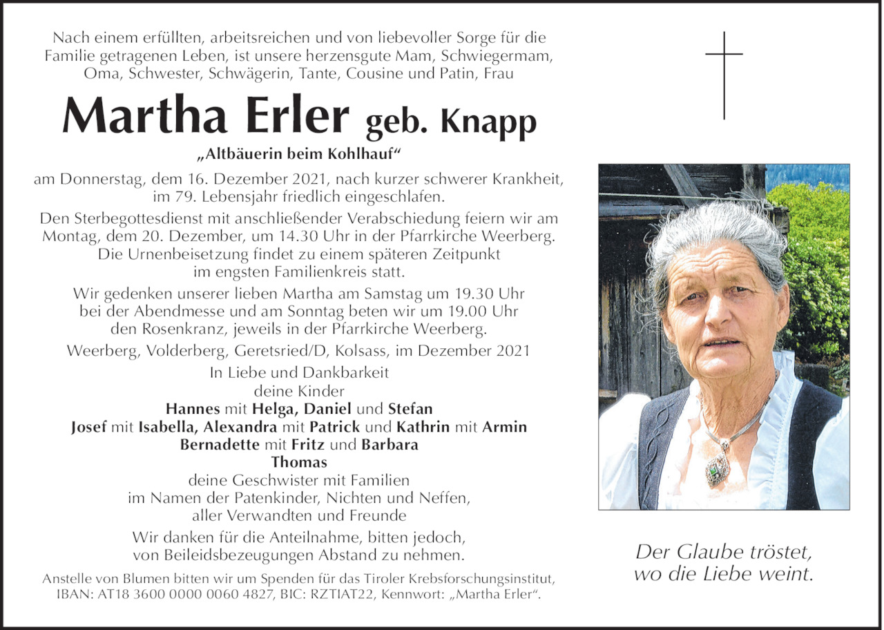Martha Erler Bild