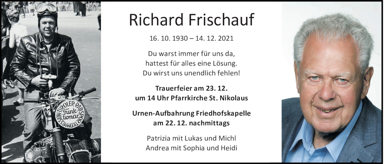 Richard Frischauf Bild