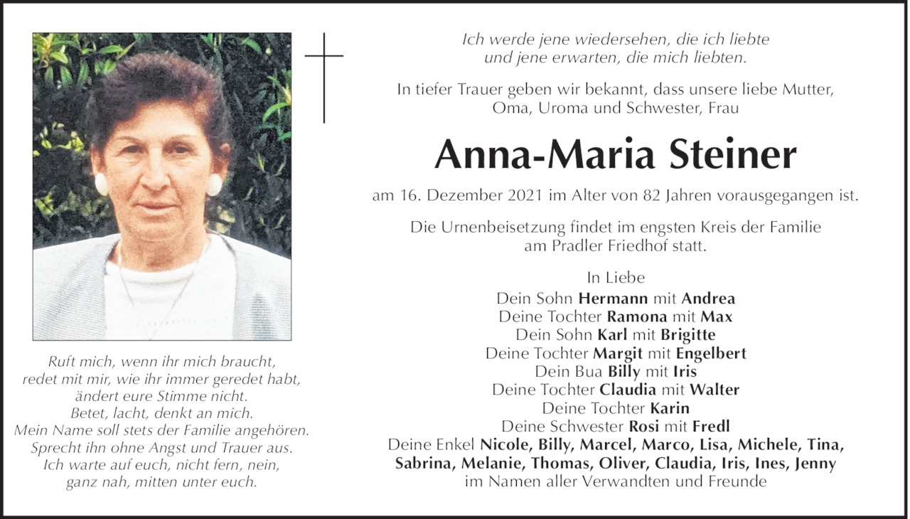 Anna-Maria Steiner  Bild