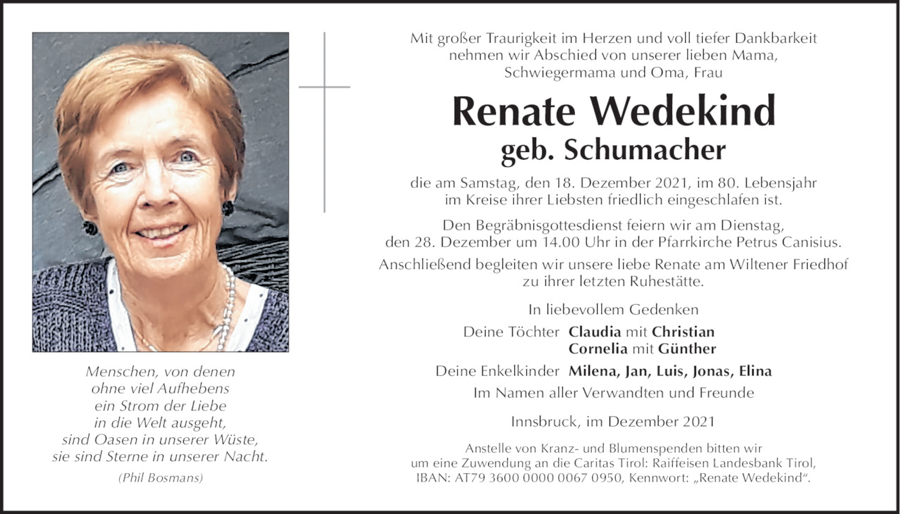 Renate Wedekind Bild