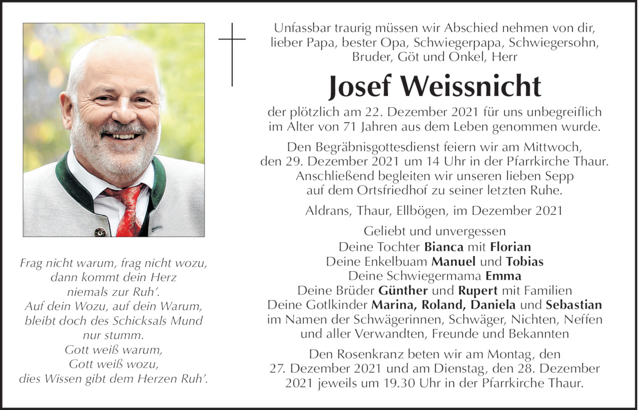 Josef Weissnicht Bild