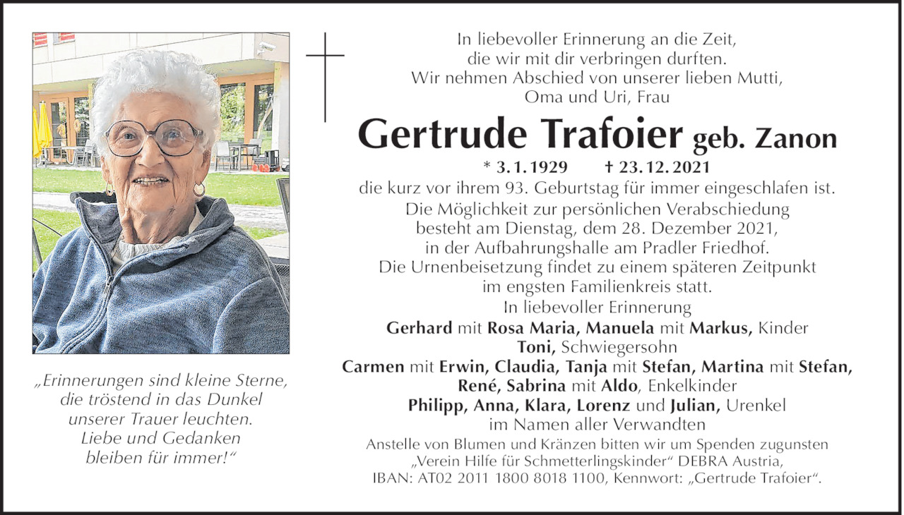 Gertrude Trafoier Bild